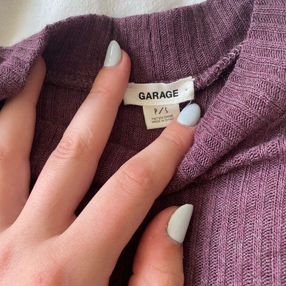 Garage lilac coloured Mini Tshirt Dress - Picture 2 of 2